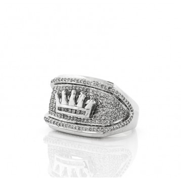 Men's Diamond Ring with Crown